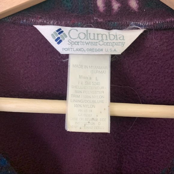 Vintage Retro Columbia Fleece Zip-Up | Men’s Size Large - Picture 8 of 11